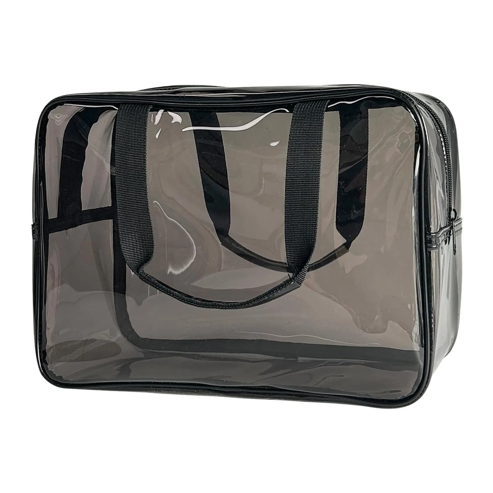 ONEART Gray Clear PVC Travel Toiletry Bag 30cm (11.81 x 5.12 x 8.26 inches) | Waterproof & Stadium Approved - main product image