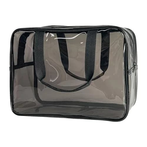 ONEART Gray Clear PVC Travel Toiletry Bag 30cm (11.81 x 5.12 x 8.26 inches) | Waterproof & Stadium Approved thumbnail 1