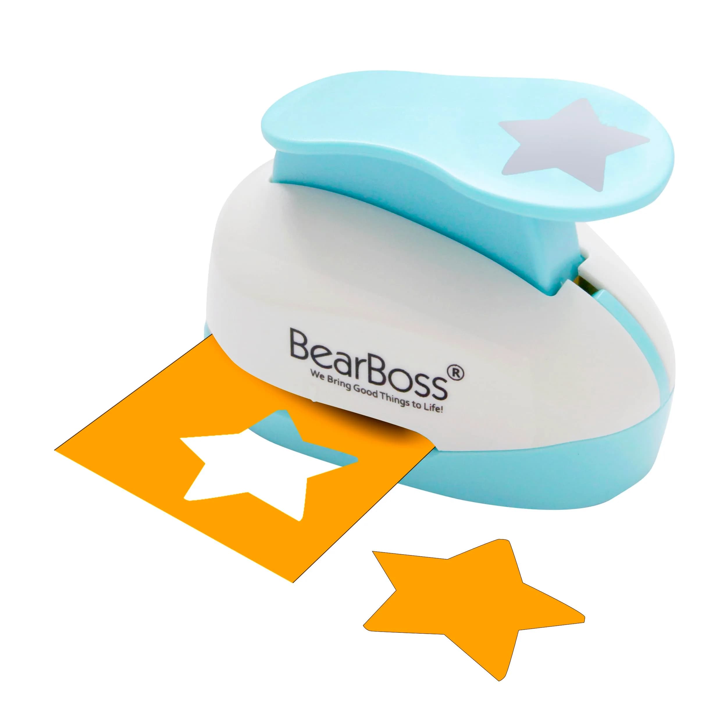 BearBoss Star Paper Punch 2 Inch | Handmade Scrapbook Paper Puncher for Card Making & DIY Crafts