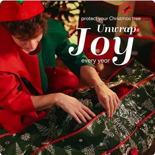 Handy Laundry Christmas Tree Storage Bag for 9 Foot Trees | Heavy Duty Waterproof Material with Handles thumbnail 5