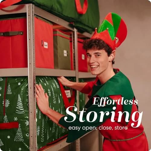 Handy Laundry Christmas Tree Storage Bag for 9 Foot Trees | Heavy Duty Waterproof Material with Handles thumbnail 7