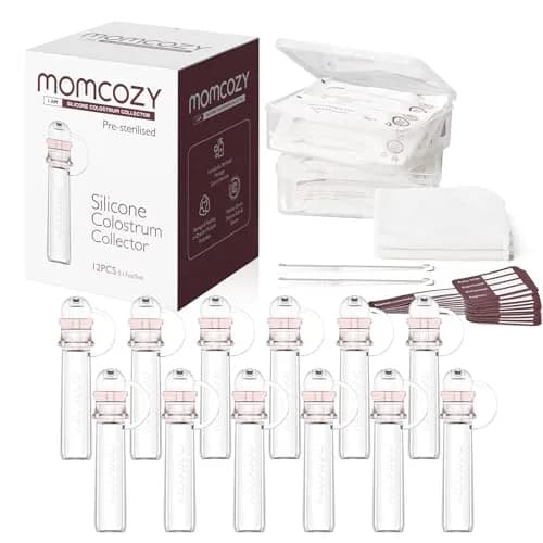 Momcozy Colostrum Collector 5ml Silicone Containers | 12-Pack BPA-Free, Reusable, Ready-to-Use thumbnail 1