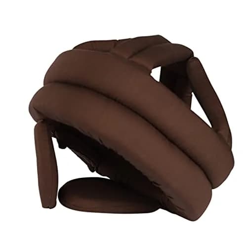 PENINSULA LOVE Elderly Protective Hat Thick Soft Helmet for Seniors - Adjustable Safety Bump Cap (Coffee) thumbnail 8