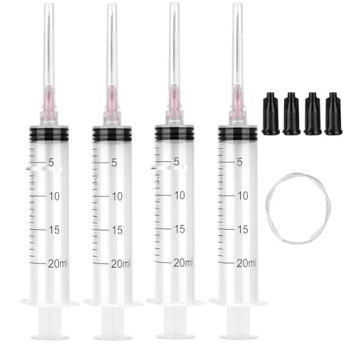 A AKRAF Disposable Syringes 20ml with Needle 18G 1.5" | Sterile Lab & Craft Tool thumbnail 1