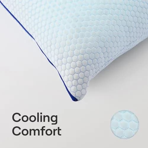 Nectar Tri-Comfort Cooling Pillow King Size 50.8 cm x 91.4 cm (20 x 36 inches) | Adjustable Firmness & Cooling Cover thumbnail 4