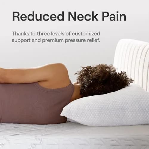 Nectar Tri-Comfort Cooling Pillow Standard | Adjustable Firmness & Breathable Support thumbnail 5