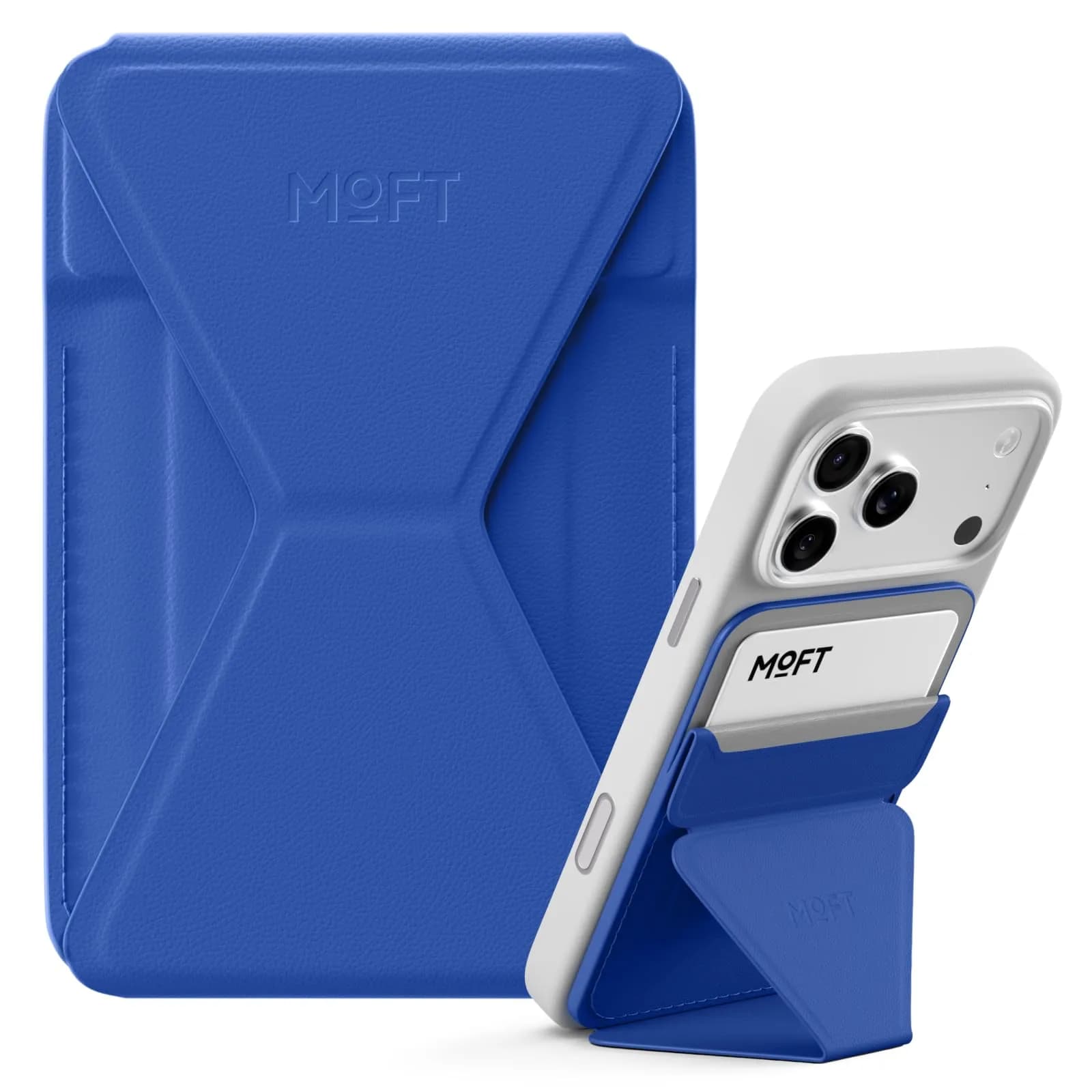 MOFT Magnetic Wallet Stand for iPhone 12-17 Series | Sapphire | 6.6cm (2.6in) x 9.7cm (3.8in) x 0.55cm (0.2in)