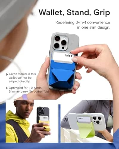 MOFT Magnetic Wallet Stand for iPhone 12-17 Series | Sapphire | 6.6cm (2.6in) x 9.7cm (3.8in) x 0.55cm (0.2in) thumbnail 3