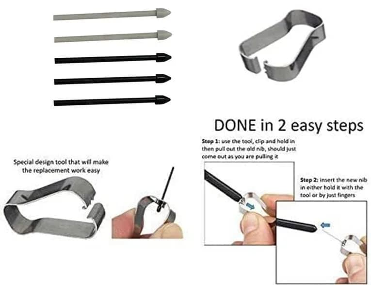 SLQ Book 360 S Pen Replacement for Samsung Galaxy Book Pro 360 Touch Stylus Pen Black | Compatible with All Versions thumbnail 6