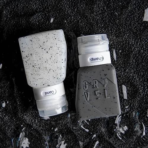 Gravel 3 oz Silicone Travel Bottles | TSA Approved Leakproof Reusable Toiletry Containers thumbnail 8