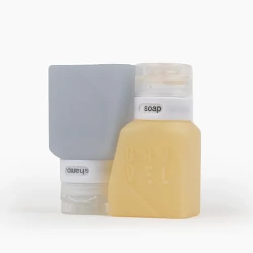 Gravel 3 oz Silicone Travel Bottles | TSA Approved Leakproof Reusable Toiletry Containers thumbnail 9