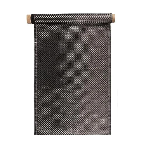 Caliwill Carbon Fiber Fabric Roll 3.28ft x 12” | High Strength, Low Density, Rust-Resistant thumbnail 1