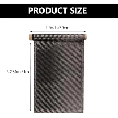 Caliwill Carbon Fiber Fabric Roll 3.28ft x 12” | High Strength, Low Density, Rust-Resistant thumbnail 5