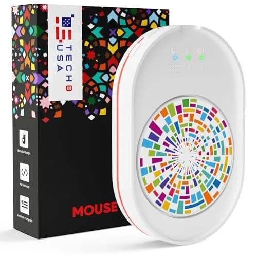 TECH8 USA Undetectable Mouse Mover Jiggler with Ambient Glow Ring and Hologram Disc | No Software Required thumbnail 1