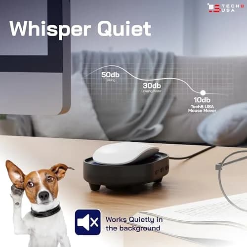 TECH8 USA Dual Disc Mouse Mover Jiggler with Timer & Activity Settings | Keeps Computer Active thumbnail 6
