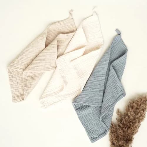 Konssy 7 Pack Muslin Baby Washcloths 28cm x 28cm | Ultra-Soft Cotton for Delicate Skin thumbnail 2
