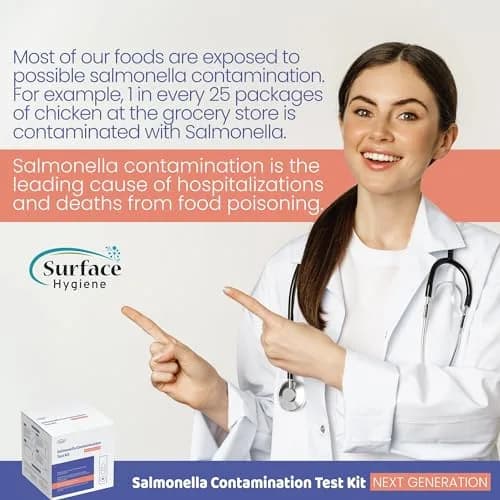 Surface Hygiene Salmonella Test Kit for Foods and Surfaces, 1 Test | Detects Contamination in 5 Minutes thumbnail 6