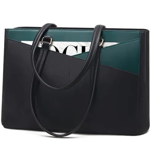 LOVEVOOK Laptop Tote Bag for Women, 39.37cm (15.6 Inch) | Chic Work & Travel Briefcase thumbnail 1