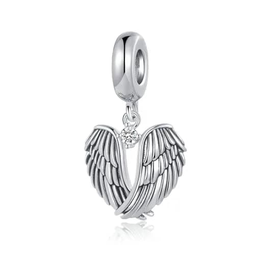 NARTGO Guardian Angel Wings Dangle Charm 4.5mm-5.0mm Hole | Compatible with Pandora Bracelets thumbnail 1