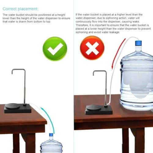 DeiryuRay Water Dispenser Intelligent Desktop Portable 1800mAh Battery | Adjustable Spout & Auto Memory thumbnail 5