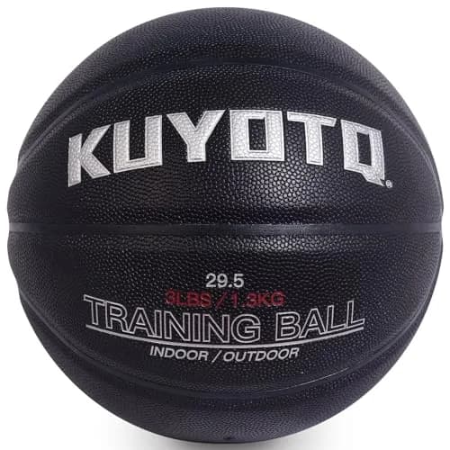 KUYOTQ 3lbs (1.36kg) Weighted Training Basketball Size 7 | Official Size Composite Leather Indoor/Outdoor thumbnail 1