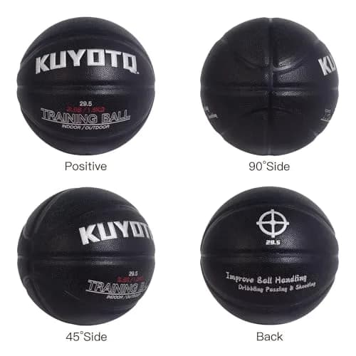 KUYOTQ 3lbs (1.36kg) Weighted Training Basketball Size 7 | Official Size Composite Leather Indoor/Outdoor thumbnail 6