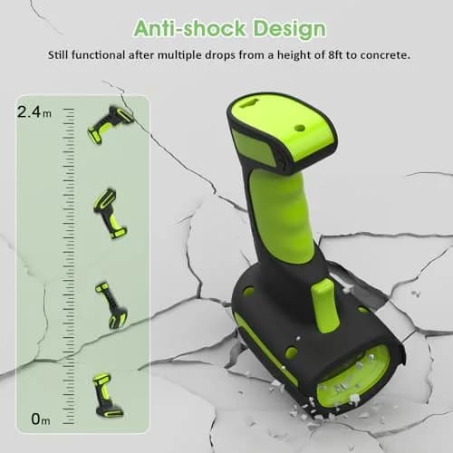 Symcode Bluetooth 2D QR Barcode Scanner with Stand | Waterproof & Dustproof, 30H Battery, Wireless & Wired Connectivity thumbnail 8
