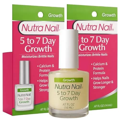 Nutra Nail 5 to 7 Day Growth Treatment Nail Strengthener 29.7ml (0.99 Fl Oz) | Repairs Brittle, Peeling, Cracked Nails thumbnail 1