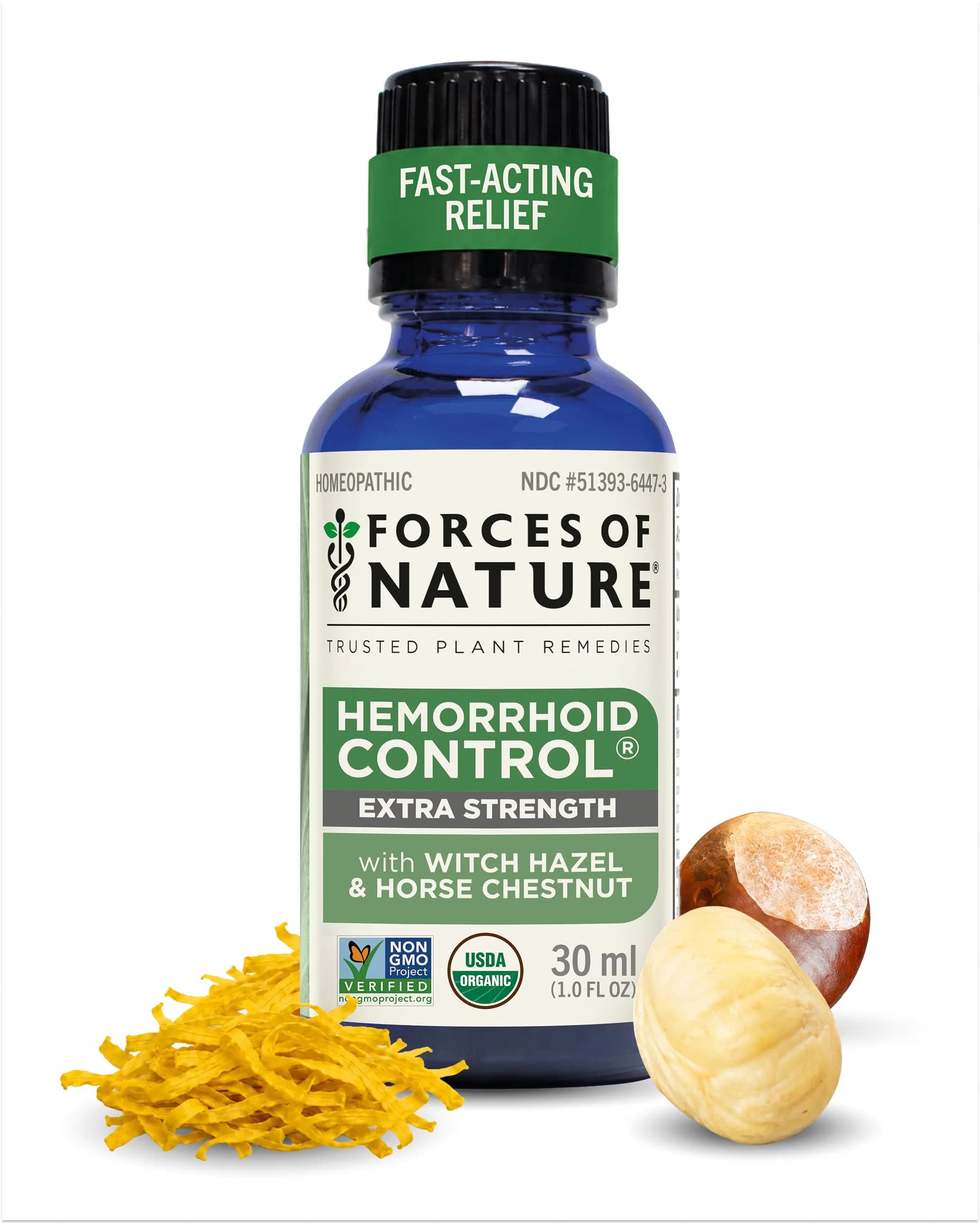 Forces of Nature Hemorrhoid Treatment Extra Strength 30ml | Fast Relief Oil for Acute & Chronic Hemorrhoids