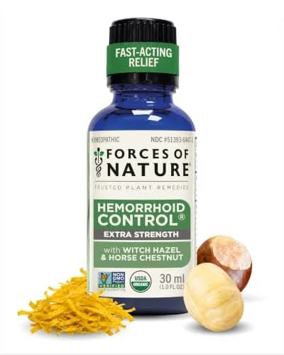Forces of Nature Hemorrhoid Treatment Extra Strength 30ml | Fast Relief Oil for Acute & Chronic Hemorrhoids thumbnail 1