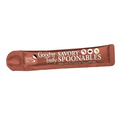 Good ‘N’ Tasty Savory Spoonables Cat Treat, Salmon Tuna Krill | Triple Flavor Lickable Wet Treats for Cats thumbnail 6