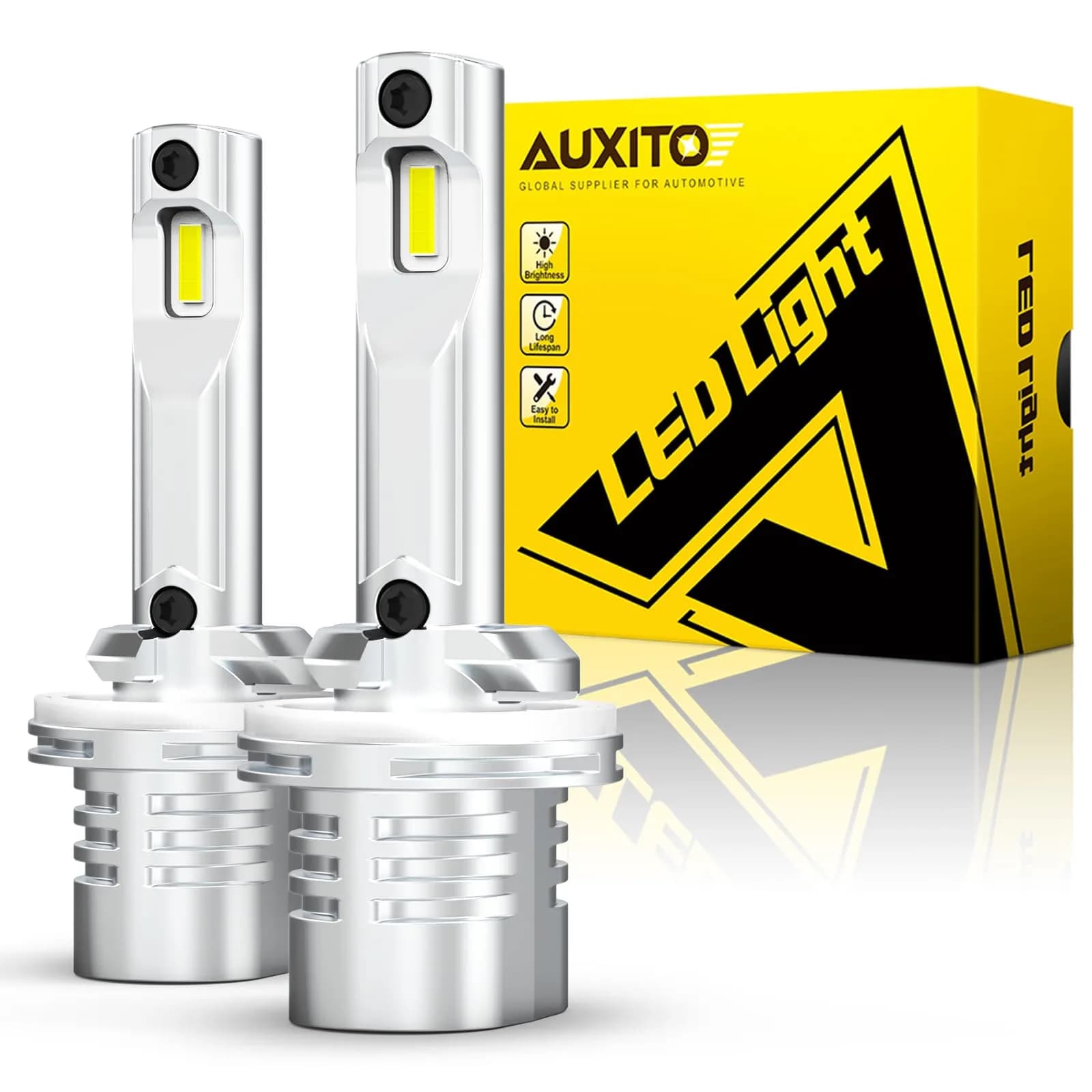 AUXITO H8 H11 H16 LED Fog Lights Bulbs Ice Blue 8000K (2-Pack) | High Penetration & Perfect Beam Pattern — Cool White / 880/899/893