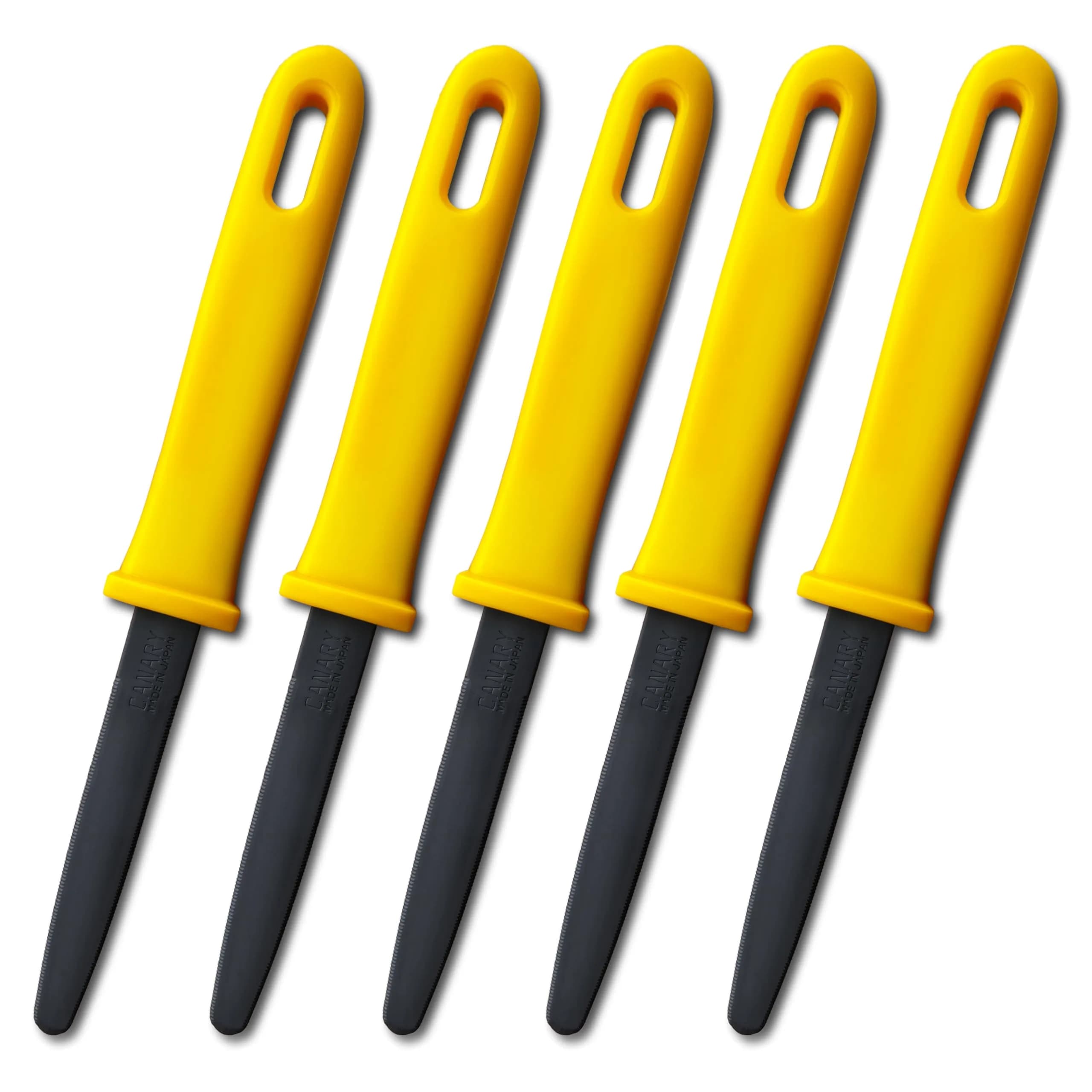 CANARY Cardboard Cutter Utility Knife 7.5" (19 cm) with Non-Stick Blade, 2-Pack | Made in Japan for Clean Box Opening — 5 PCS