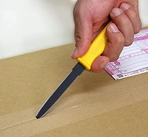 CANARY Cardboard Cutter Utility Knife 7.5" (19cm) Blade 3" (7.6cm) — Bulk 5-Pack, Yellow thumbnail 4