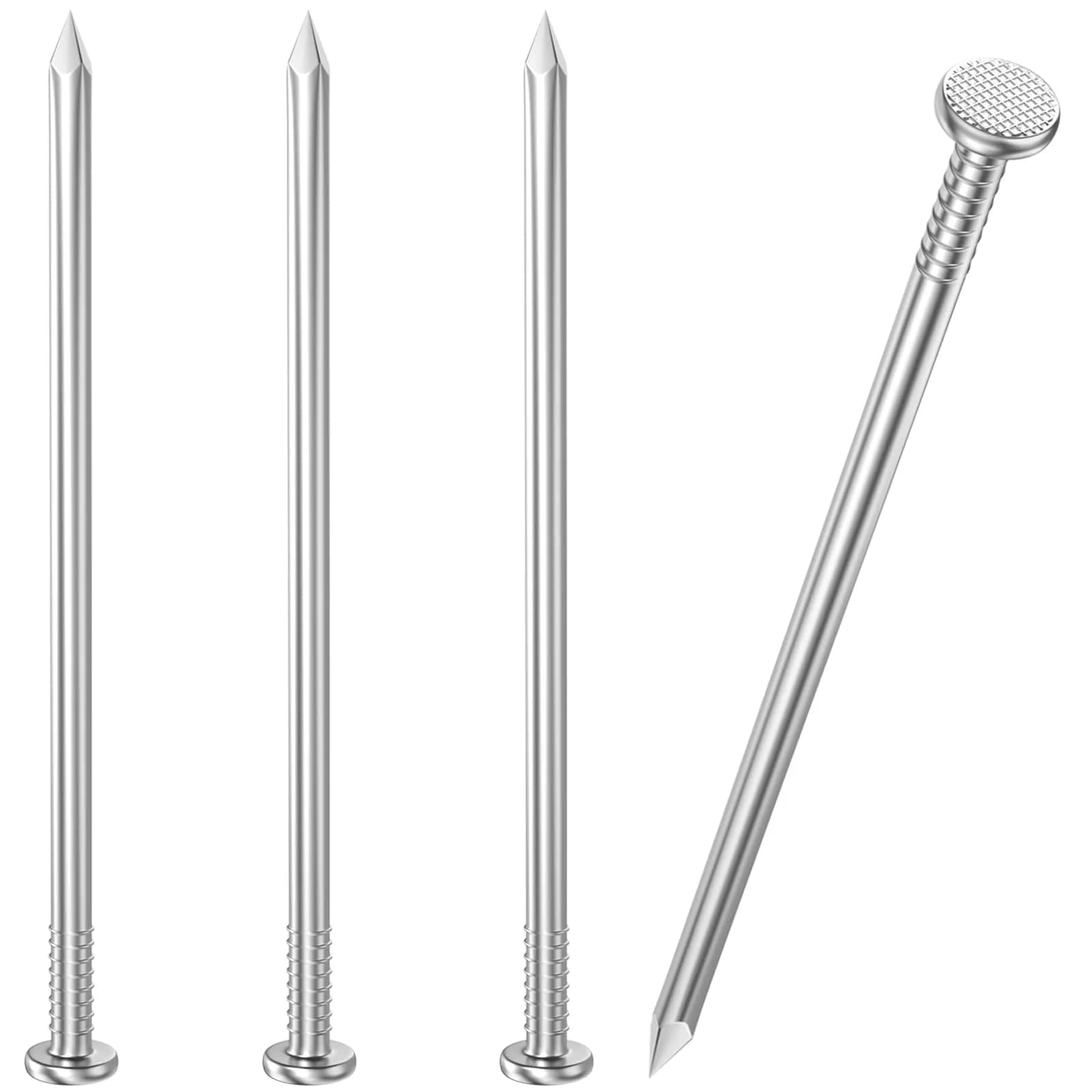 VGBUY 3.5 Inch Flat Head Nails for Hanging Pictures, 60PCS | 8.9 cm (3.5 in) Stainless Steel Picture Hanger Nails