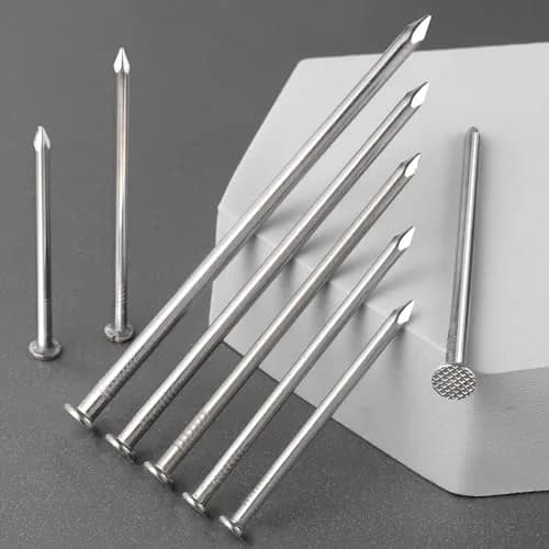 VGBUY 3.5 Inch Flat Head Nails for Hanging Pictures, 60PCS | 8.9 cm (3.5 in) Stainless Steel Picture Hanger Nails thumbnail 2