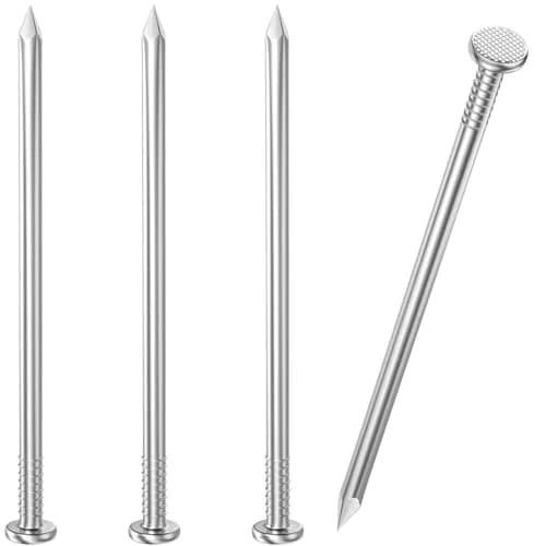 VGBUY Stainless Steel Hardware Nails 2-1/2 Inch (63.5mm) Flat Head | 120PCS for Picture Hanging thumbnail 1