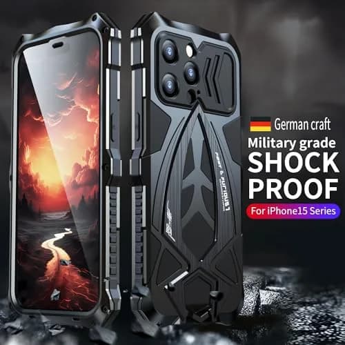 Lunivop Heavy Duty Metal Case for iPhone 15 Pro Max 6.7'' | Military Grade Armor thumbnail 4