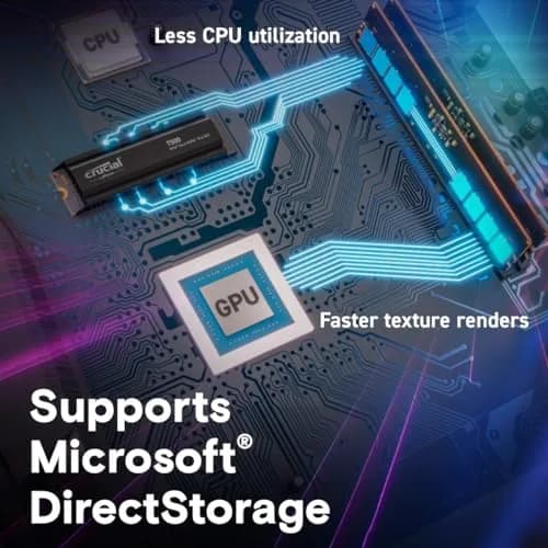 Crucial T500 PCIe Gen4 NVMe 2TB SSD | Up to 7,400MB/s, TLC NAND, Compatible with Laptop & Desktop thumbnail 5