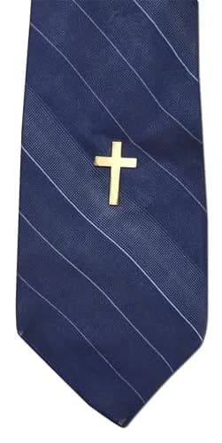 Novel Merk Christian Cross Icon Religious Lapel Pin, Hat Pin & Tie Tack Set with Clutch Back (3 Cross) thumbnail 5
