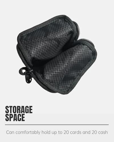 Y-SHP MATRIX EDC Wallet Pouch Black Fog UHMWPE 10.9cm (4.3in) | RFID Blocking Zipper Wallet thumbnail 3
