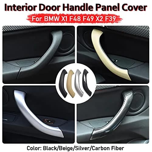 Kakulkomen Black Right Inner Door Handle Cover Trim for BMW X1 X2 F48 F49 F39 2016-2020 thumbnail 8