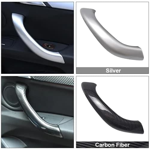 Kakulkomen Left Inner Door Panel Handle Pull Outer Cover Trim for BMW X1 X2 F48 F49 F39 2016-2020 (Black) thumbnail 7
