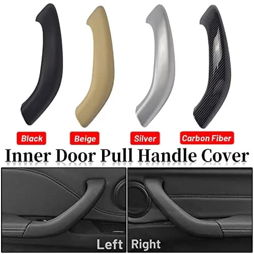 Kakulkomen Left Inner Door Panel Handle Pull Outer Cover Trim for BMW X1 X2 F48 F49 F39 2016-2020 (Black) thumbnail 8