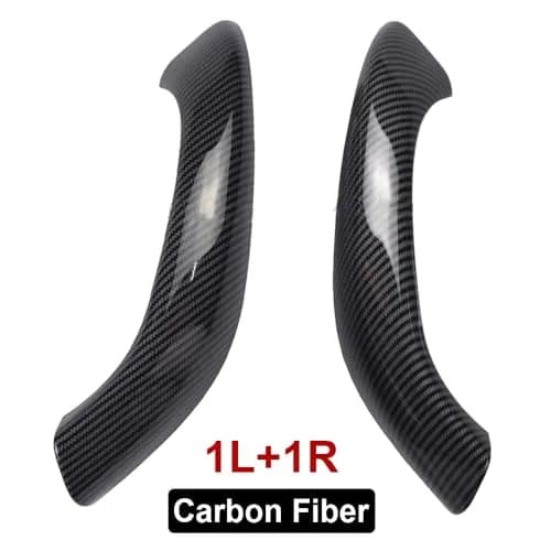 Kakulkomen Carbon Fiber Interior Door Panel Handle Pull Outer Cover Trim Replacement for BMW X1 X2 F48 F49 F39 2016-2020 (2-Piece Set) thumbnail 2