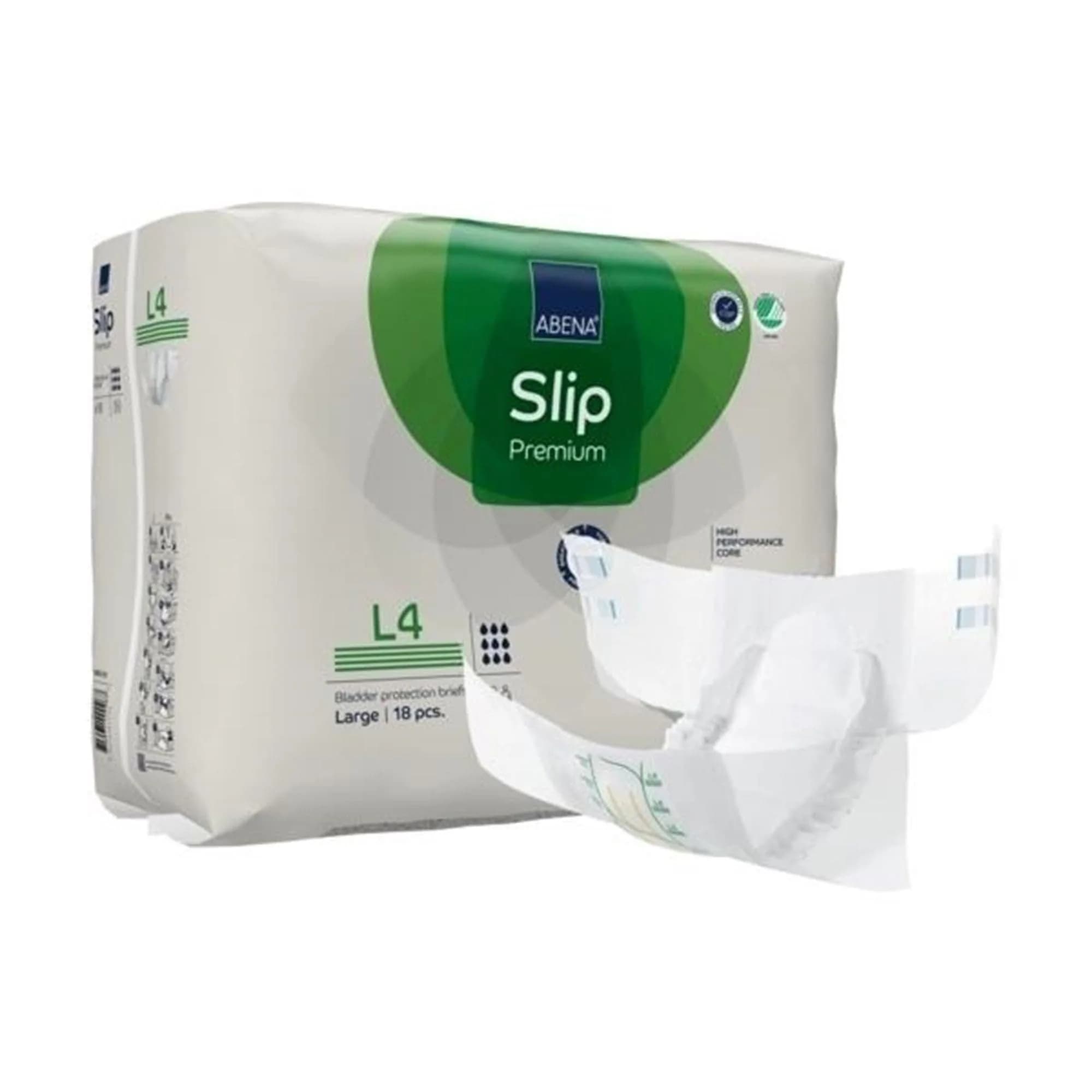 Abena Slip Premium L4 Adult Incontinence Brief Large | Heavy Absorbency with Leak Protection — Large