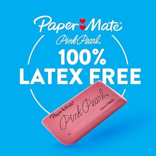 Paper Mate Pink Pearl Erasers, Large, Pack of 36 | Smudge-Resistant & Precise thumbnail 2