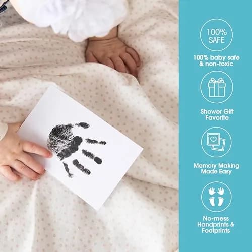 Pearhead Clean Touch Ink Pad Kit 4-Pack, Black | Mess-Free Baby & Pet Prints thumbnail 4