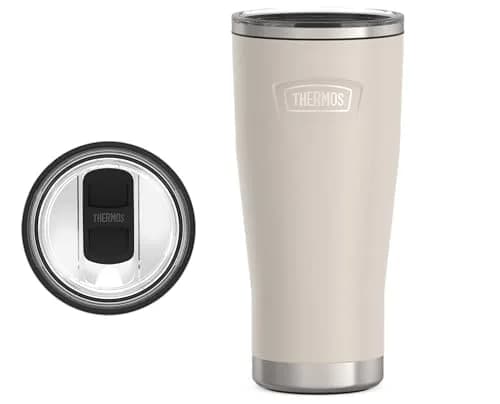 THERMOS Icon Series 24oz Stainless Steel Tumbler with Slide Lock Lid | 710ml (24 fl oz) thumbnail 1