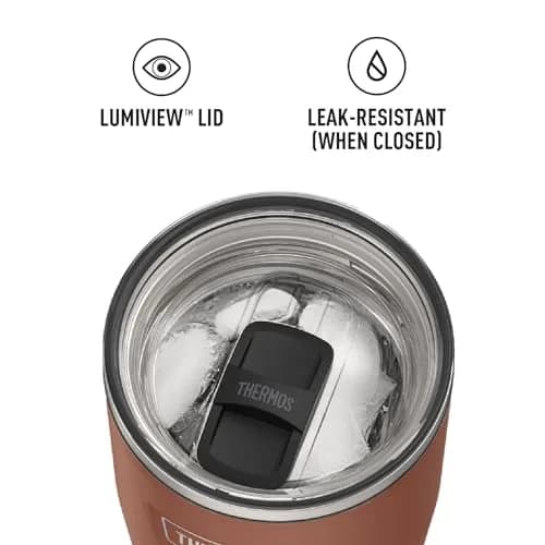 THERMOS Icon Series 24oz (680ml) Stainless Steel Tumbler with Slide Lock Lid | Griptec™ Non-Slip Base thumbnail 5